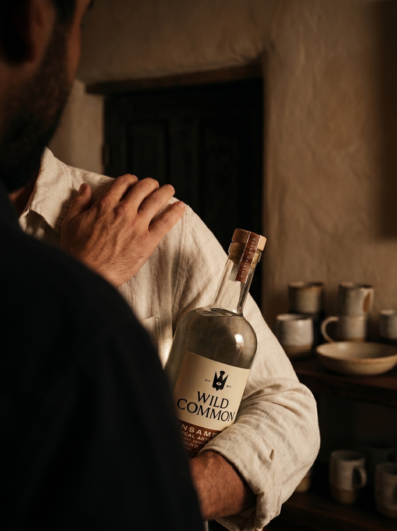 Wild Common mezcal campaign in low light